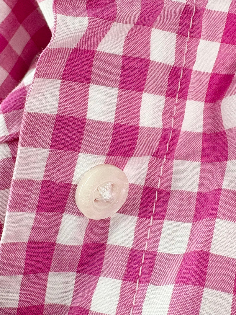 DMN Magenta Check Cotton Long Sleeve Shirt - AU8
