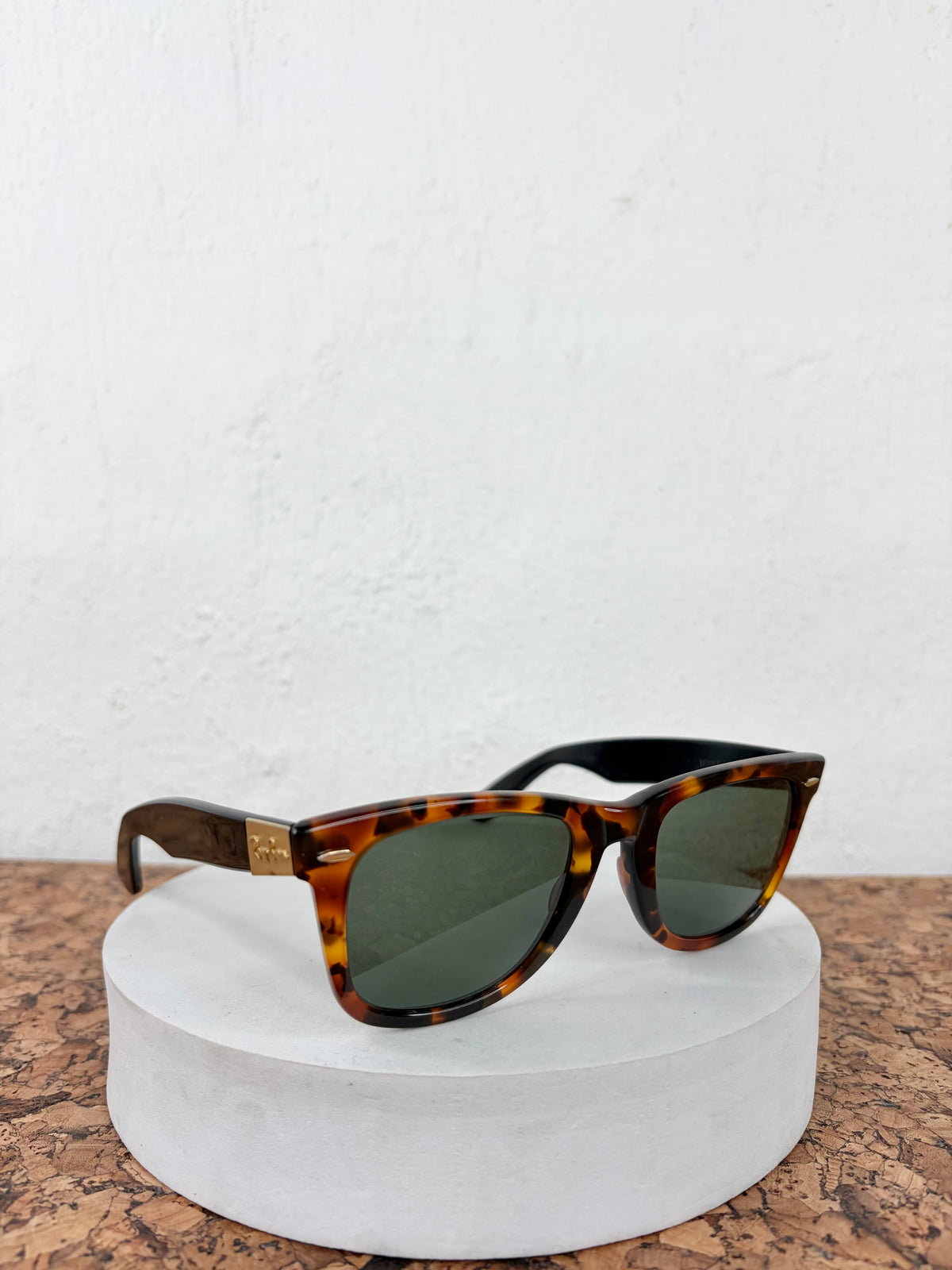 Vintage Bausch & Lomb Ray-Ban Tortoiseshell Wayfarer Sunglasses