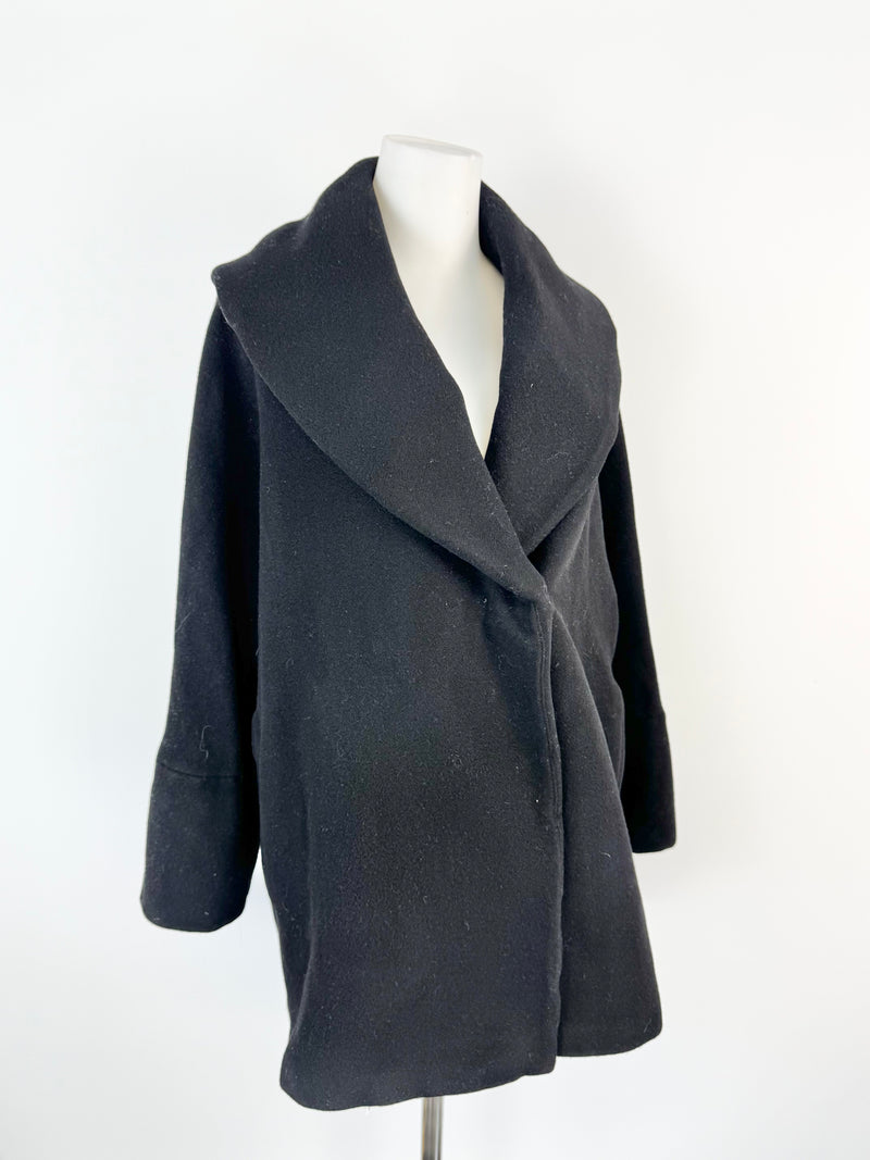 Altro by Digbys Black Wool Blend Coat - AU8/10