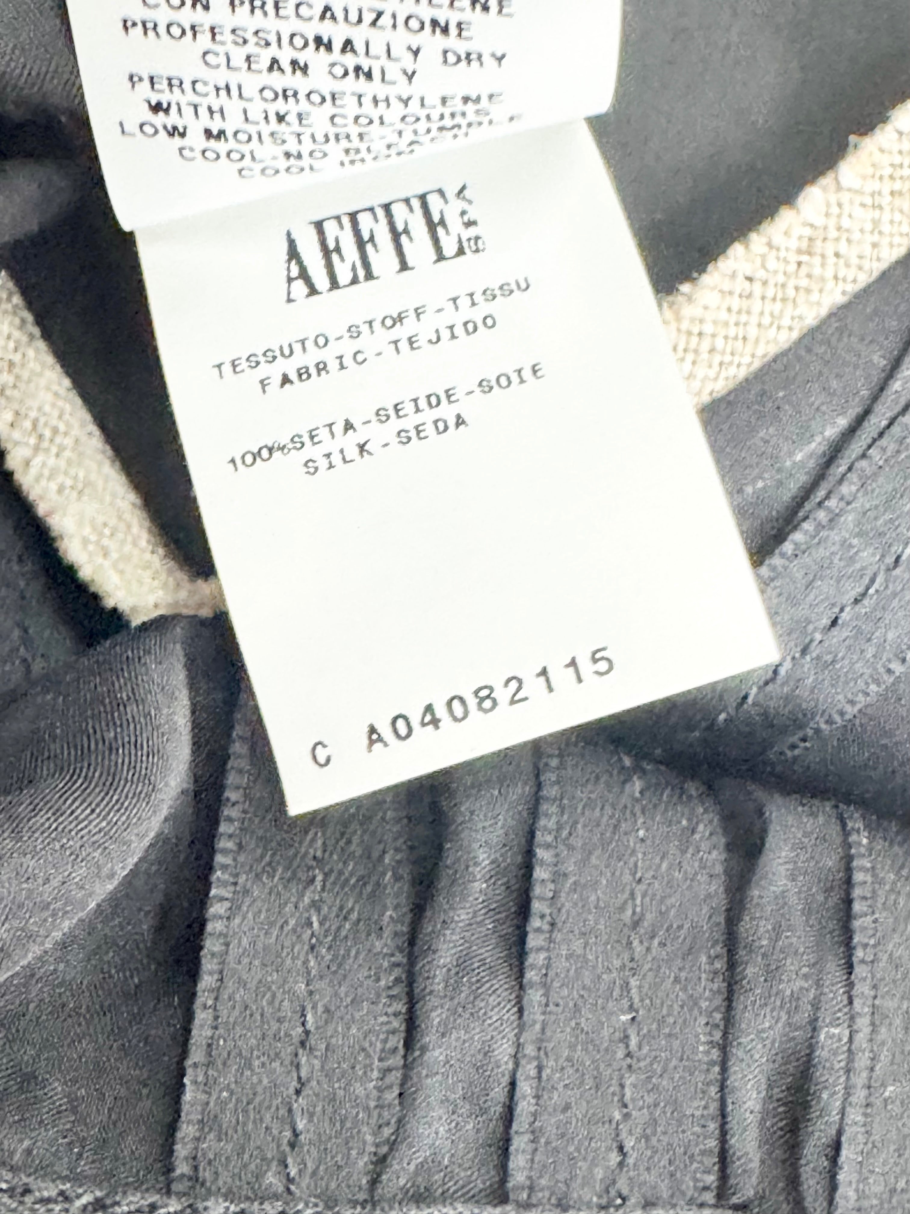 Philosophy Di Alberta Ferretti Black Silk & Linen Dress - AU6