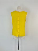 Gorman Canary-Yellow Sleeveless Silk Top - AU10