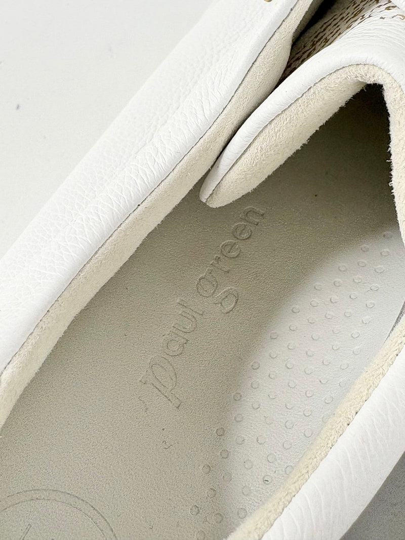 Paul Green White Leather 'Polten' Sneakers - EU43