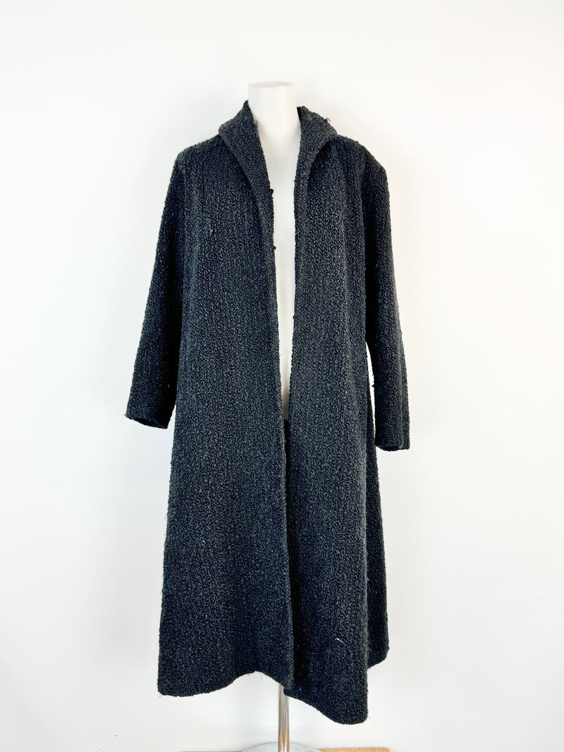 Vintage Jo Lane of Melbourne Black Astrakhan Coat - AU8/10