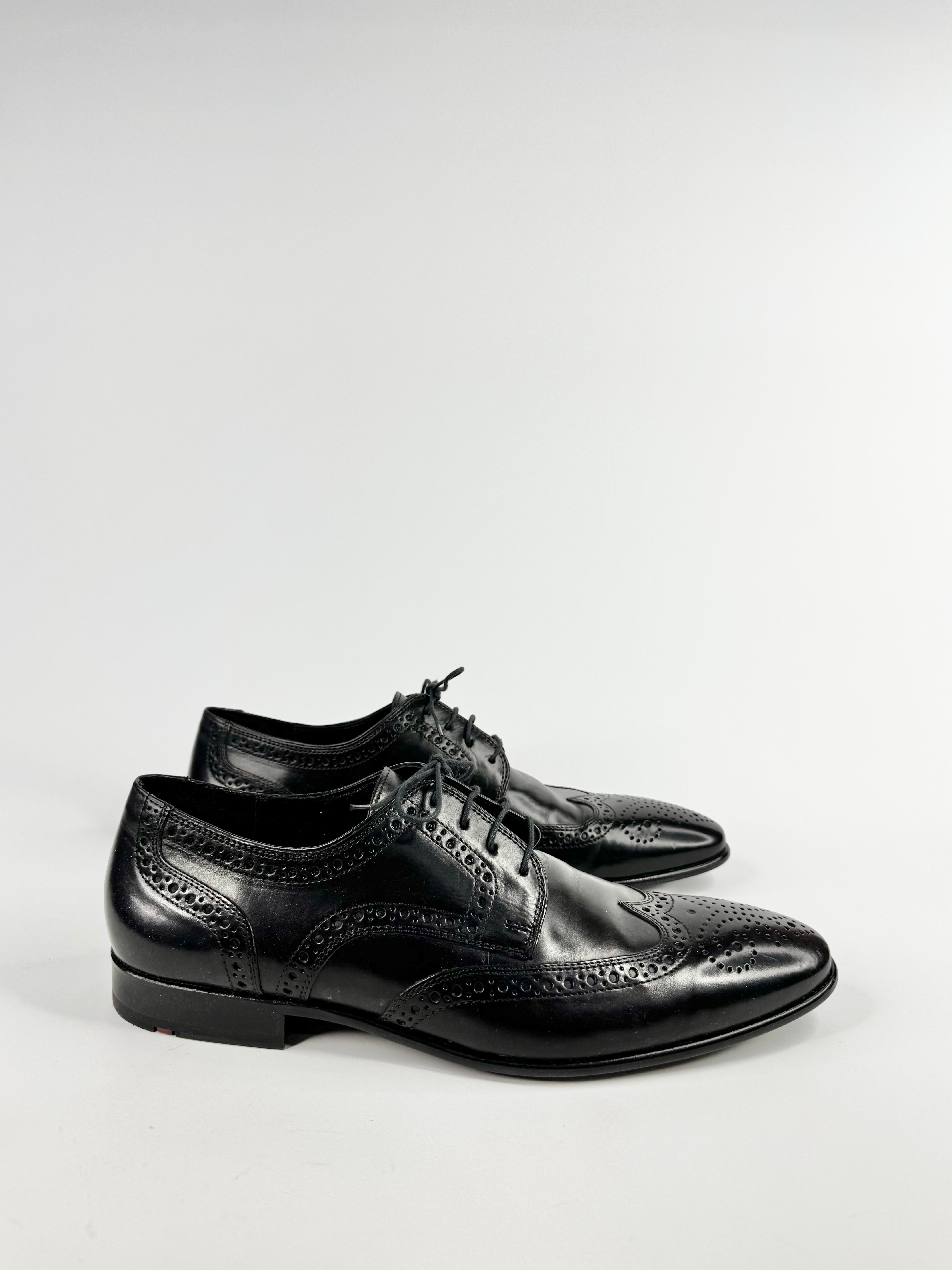 Lloyd Germany Black Brogue 'Jackson' Lace Up Shoes - EU44