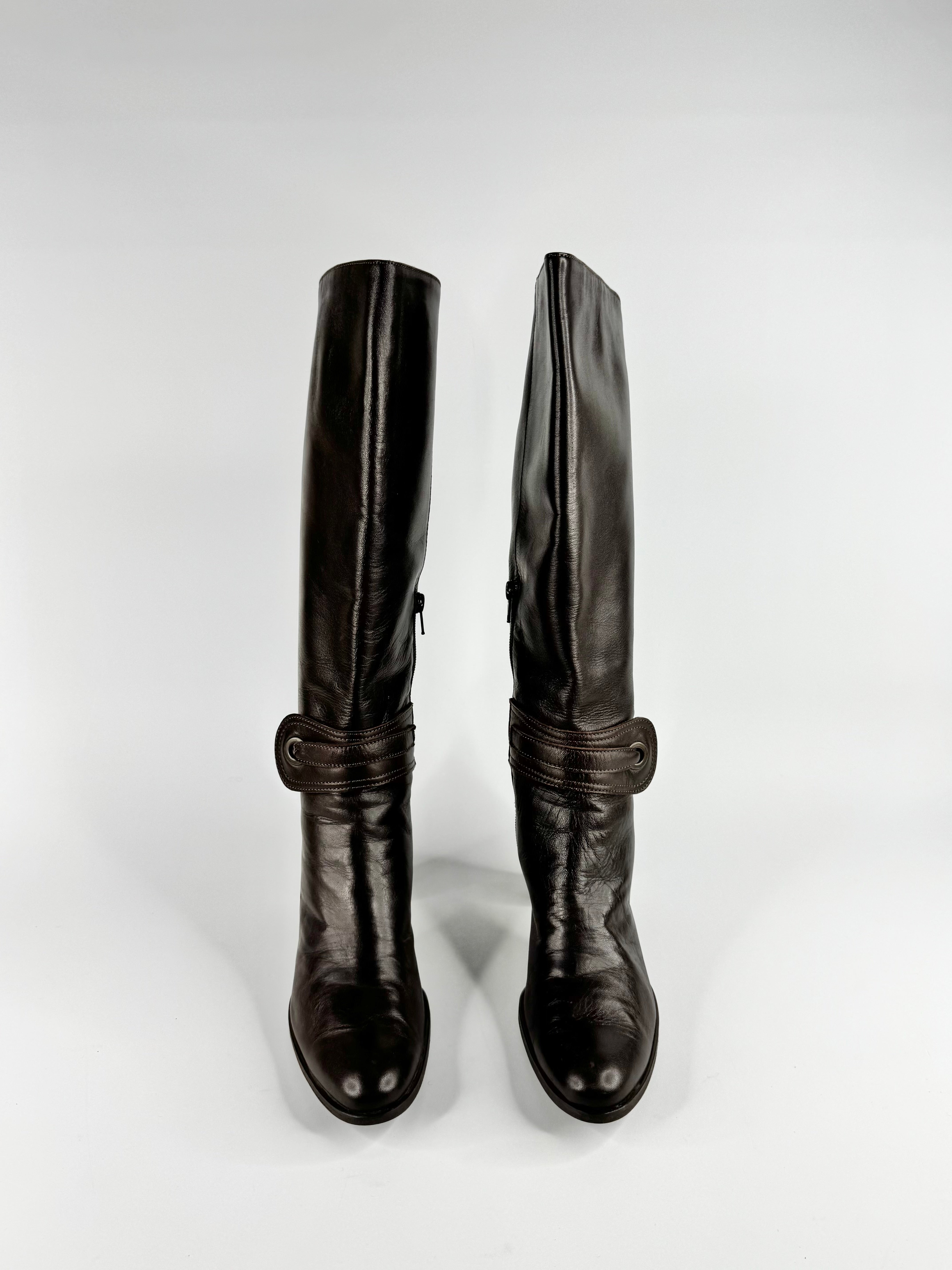 Franco Troise Cool Expresso Buttery Soft Knee-High Boots - EU38