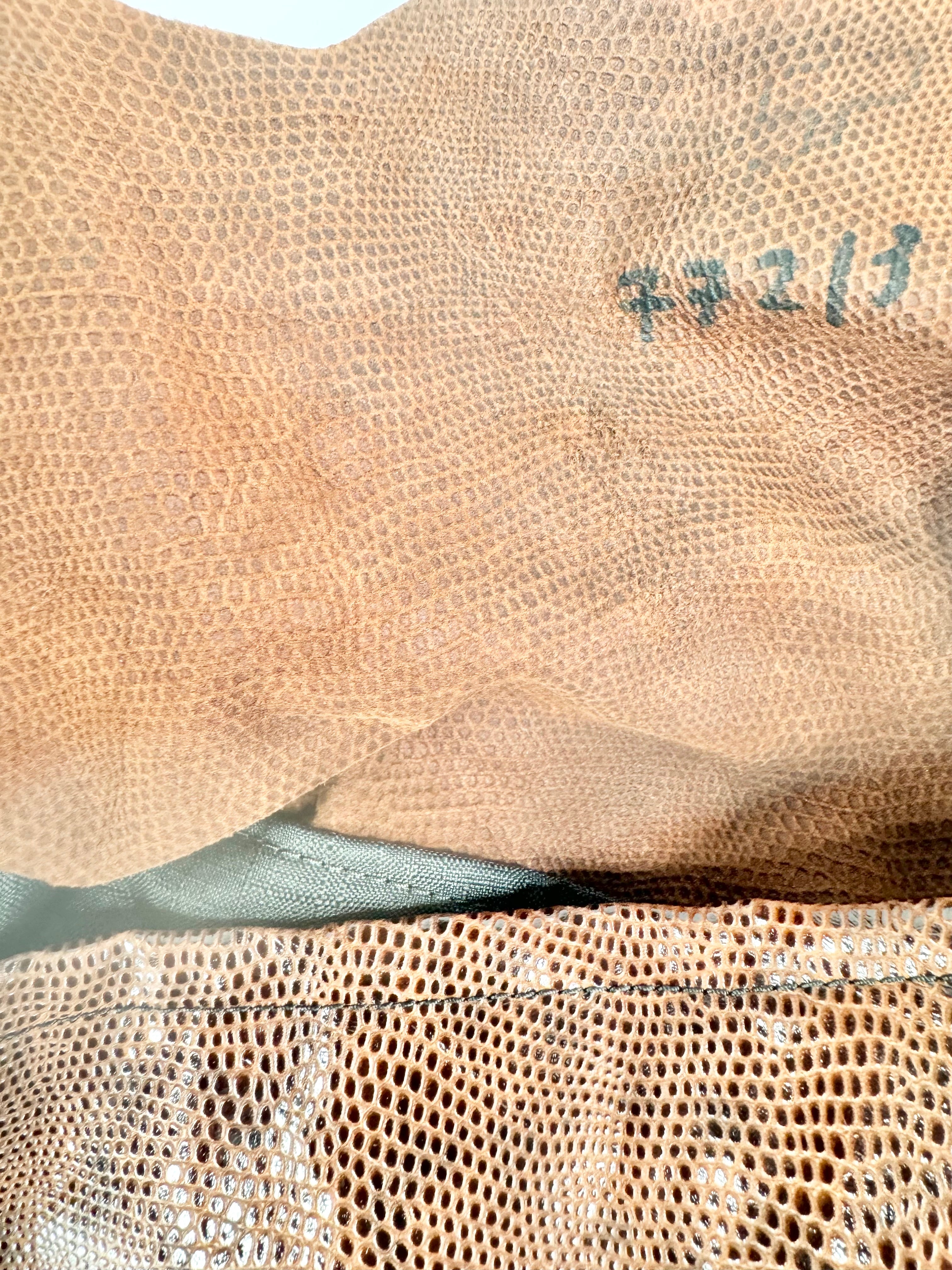 Hand Made Snake Print Embossed Bag