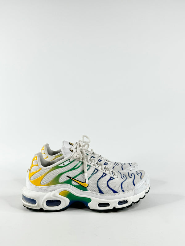 Nike Air Max Plus TN White & Green 'Brazil' Sneakers - EU39