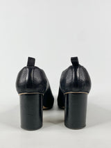 Conflict of Interest Black Leather Pumps - EU41