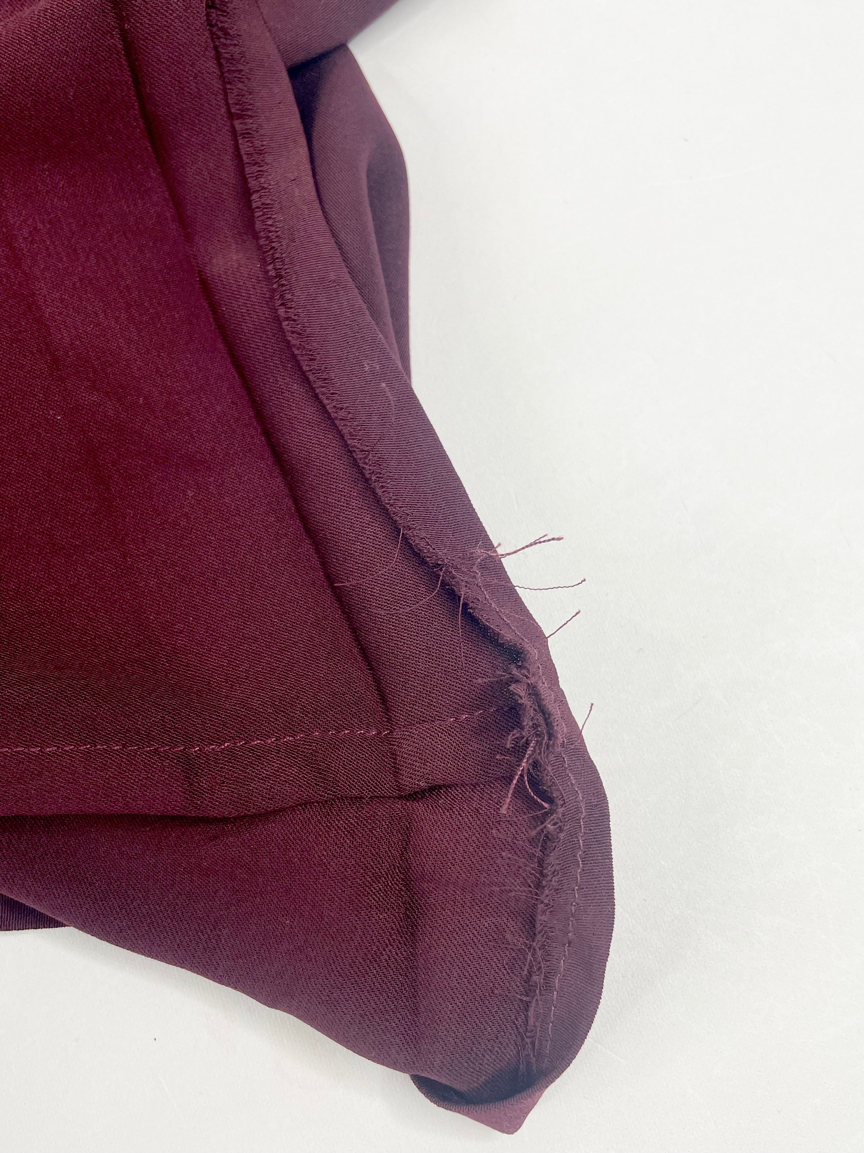 Acler Maroon Wrap Blouse - AU10