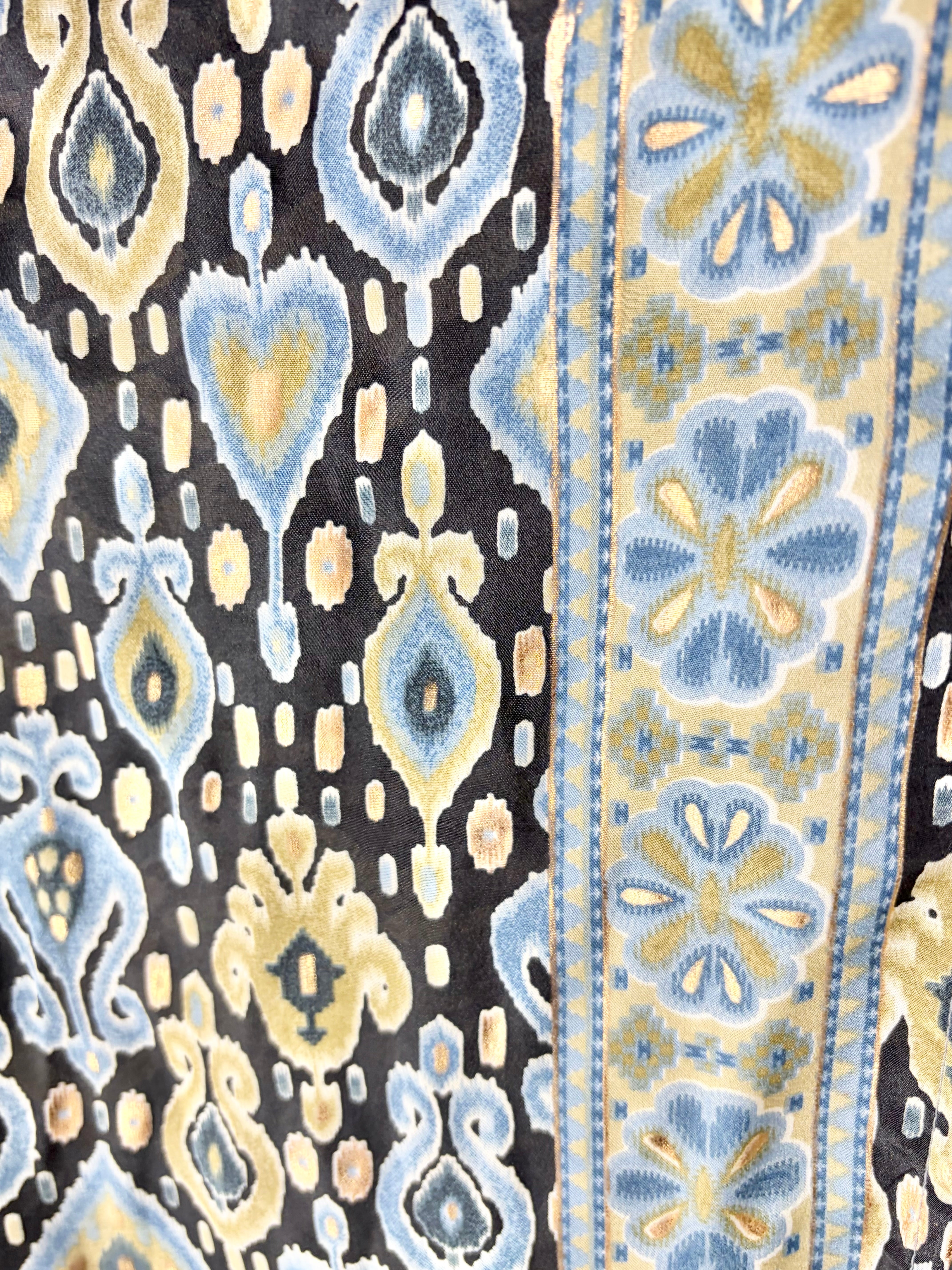 PAHIESA Formentera Silk Printed Wrap Dress - Free Size