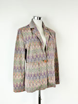 Rich & Royal Multicoloured Lurex Blazer - AU10