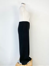 Jean Paul Gaultier Femme Black Wide Leg Slacks - AU14/16