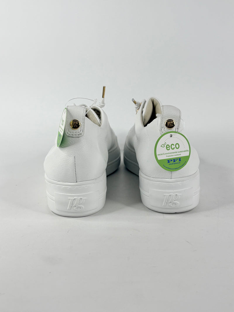 Paul Green White Leather 'Polten' Sneakers - EU43