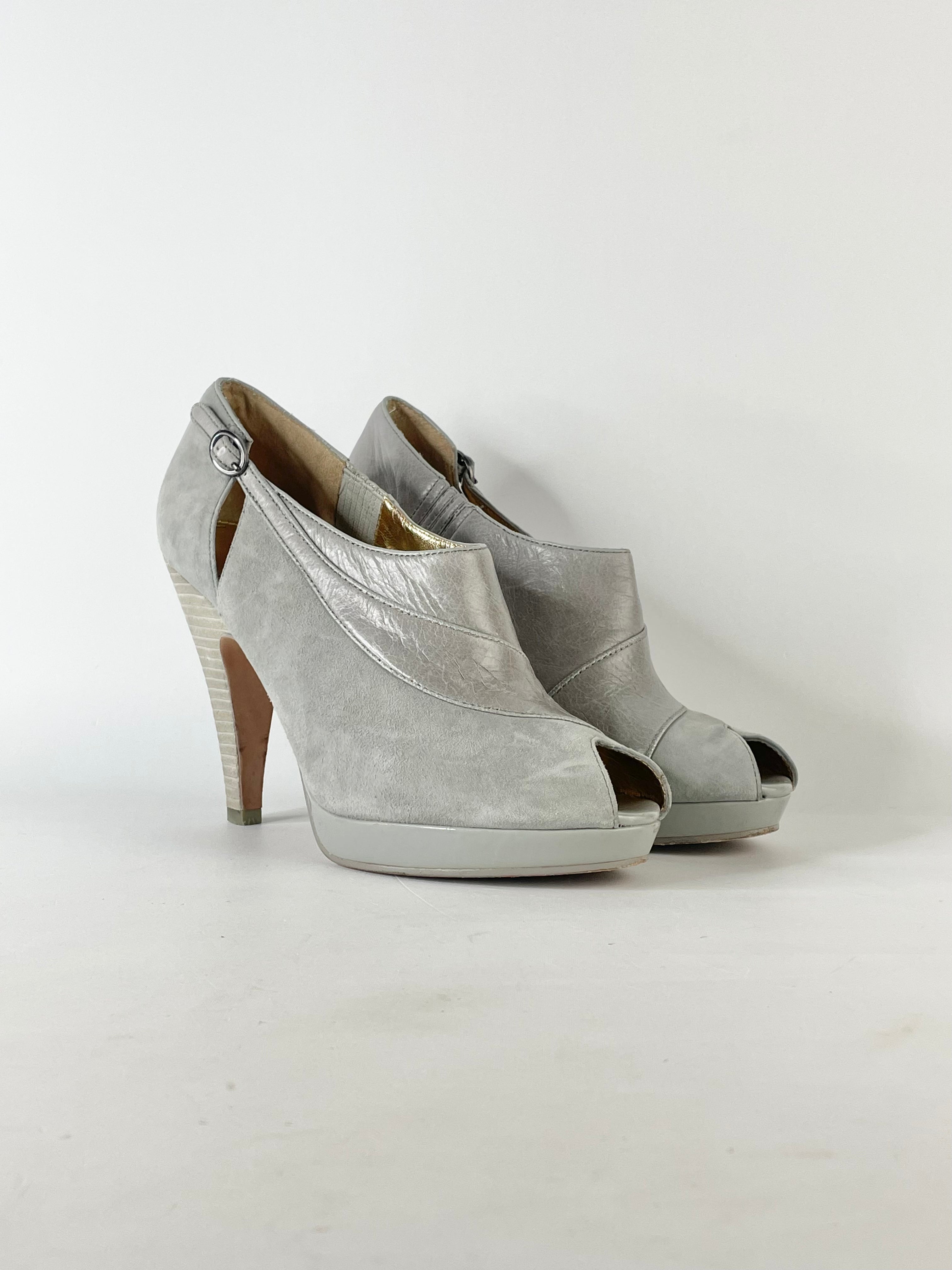 Mimco Cloudy Grey 'Glow in the Dark' Booties - EU39