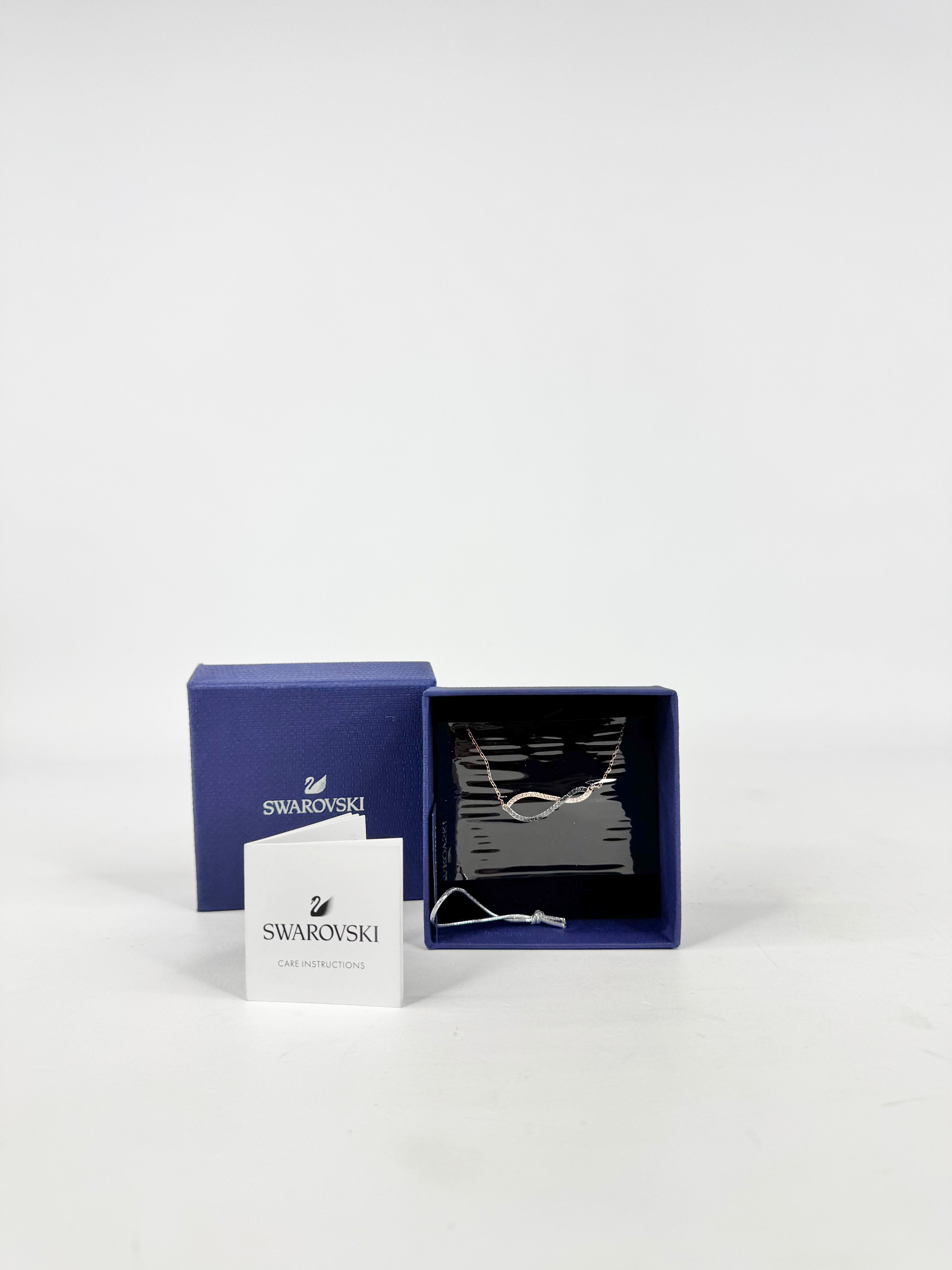 Swarovski 'Lemon' Blue Plated Necklace NWT