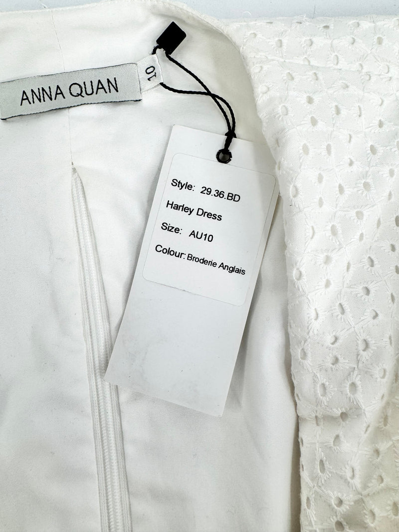 Anna Quan White Broderie Anglaise 'Harley' Dress NWT - AU10