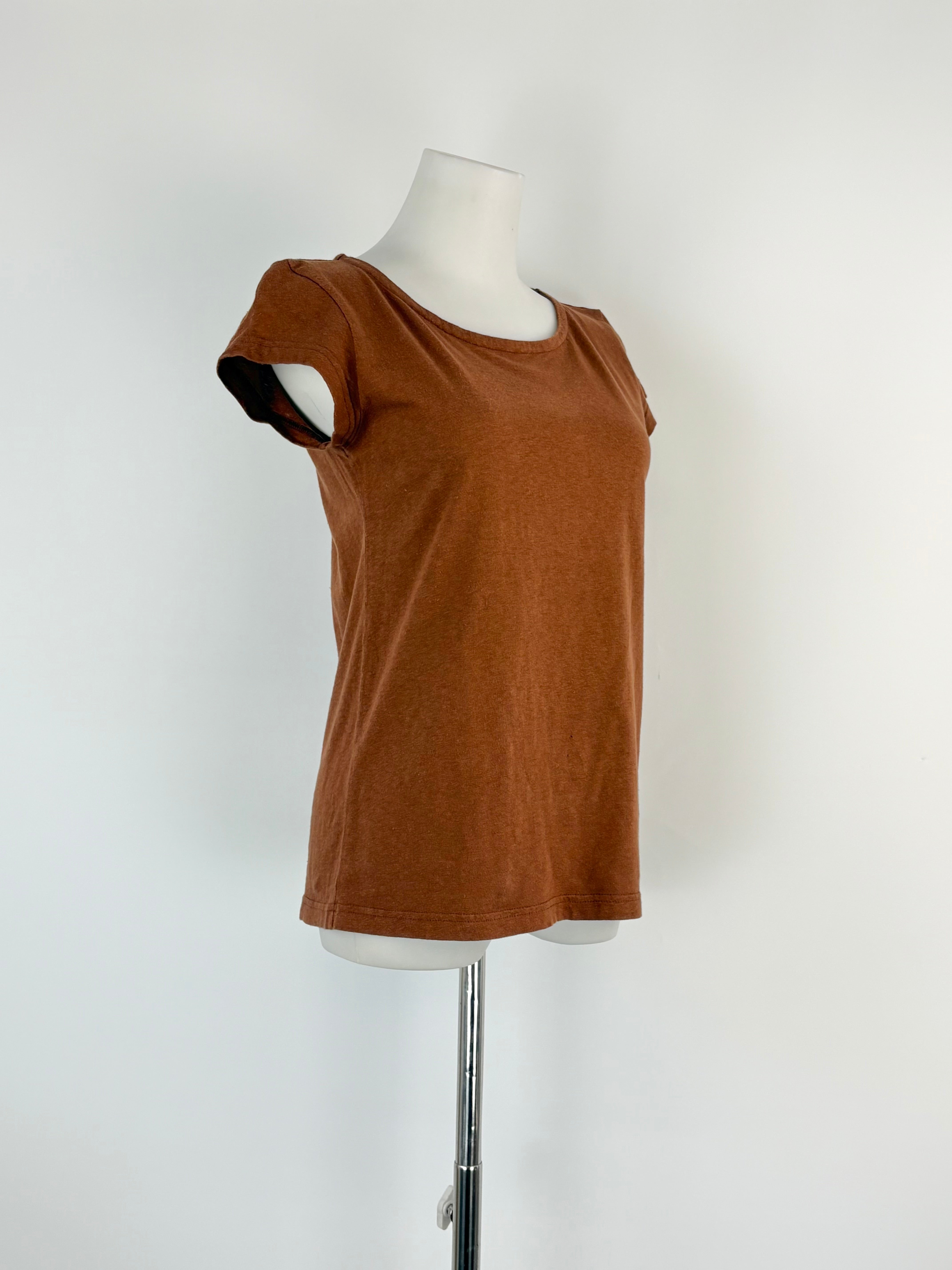 A.P.C. Rue Madame Paris Chocolate Brown T-Shirt - AU6/8