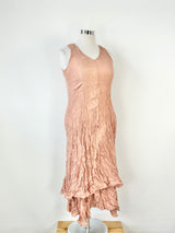 Song by Valerie Gregori McKenzie Peach Crinkled Silk Maxi Dress - AU10