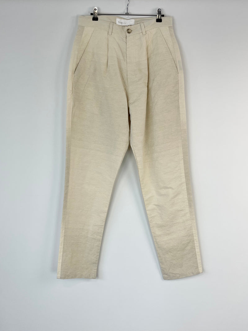 Album Paris Ecru Linen-Blend Wild Pant