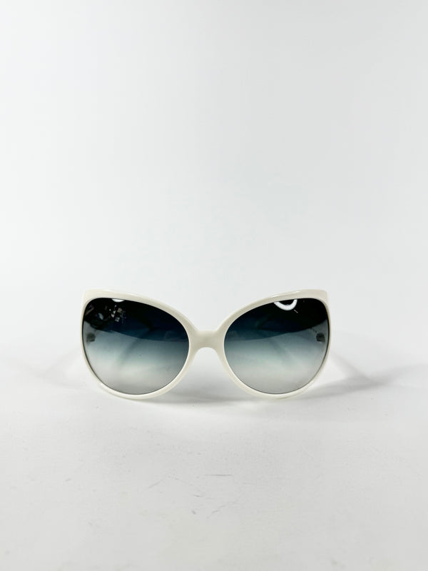 Dolce & Gabbana Cream Rectangle Sunglasses
