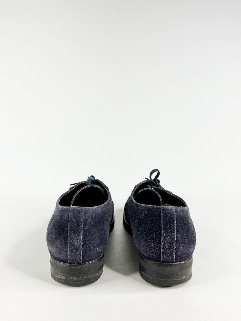 Harry's of London Midnight Blue Suede Lace Ups - EU43