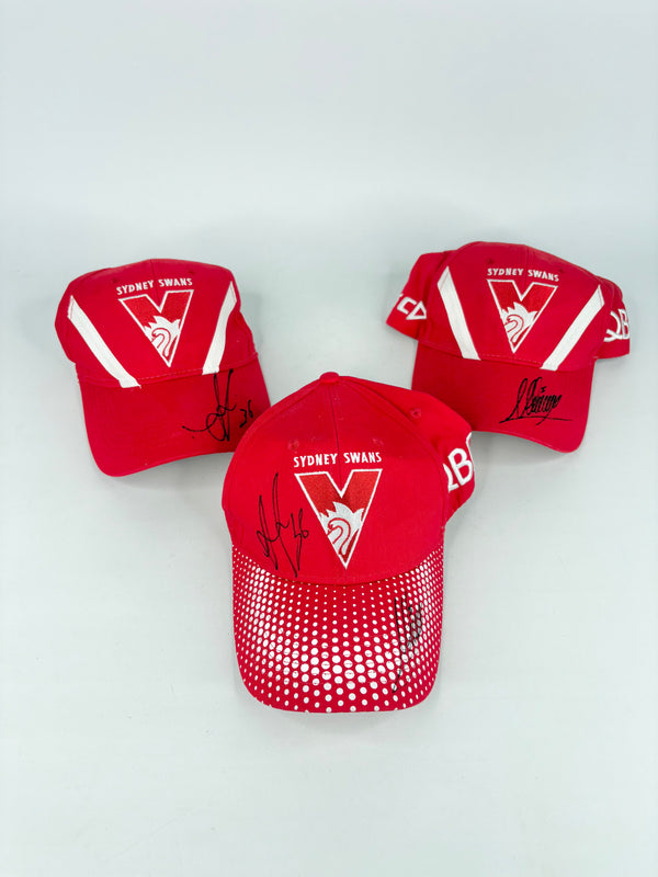 Autographed Sydney Swans AFL Caps