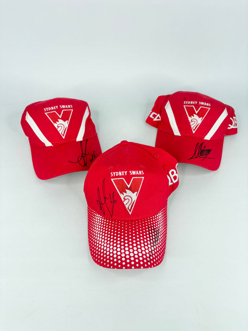 Autographed Sydney Swans AFL Caps