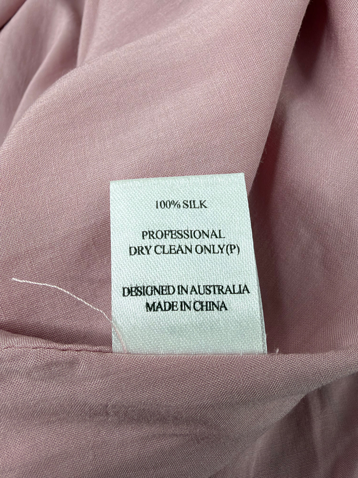 Ella Sanders Pale pink Floral Patterned Silk Dress - AU8/10