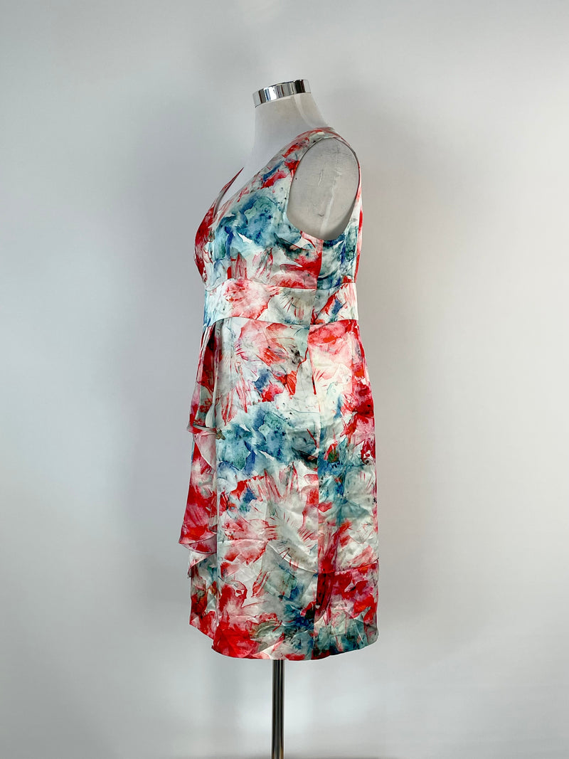 Perri Cutten 'Tatiana' Floral Silk Midi Dress - AU18