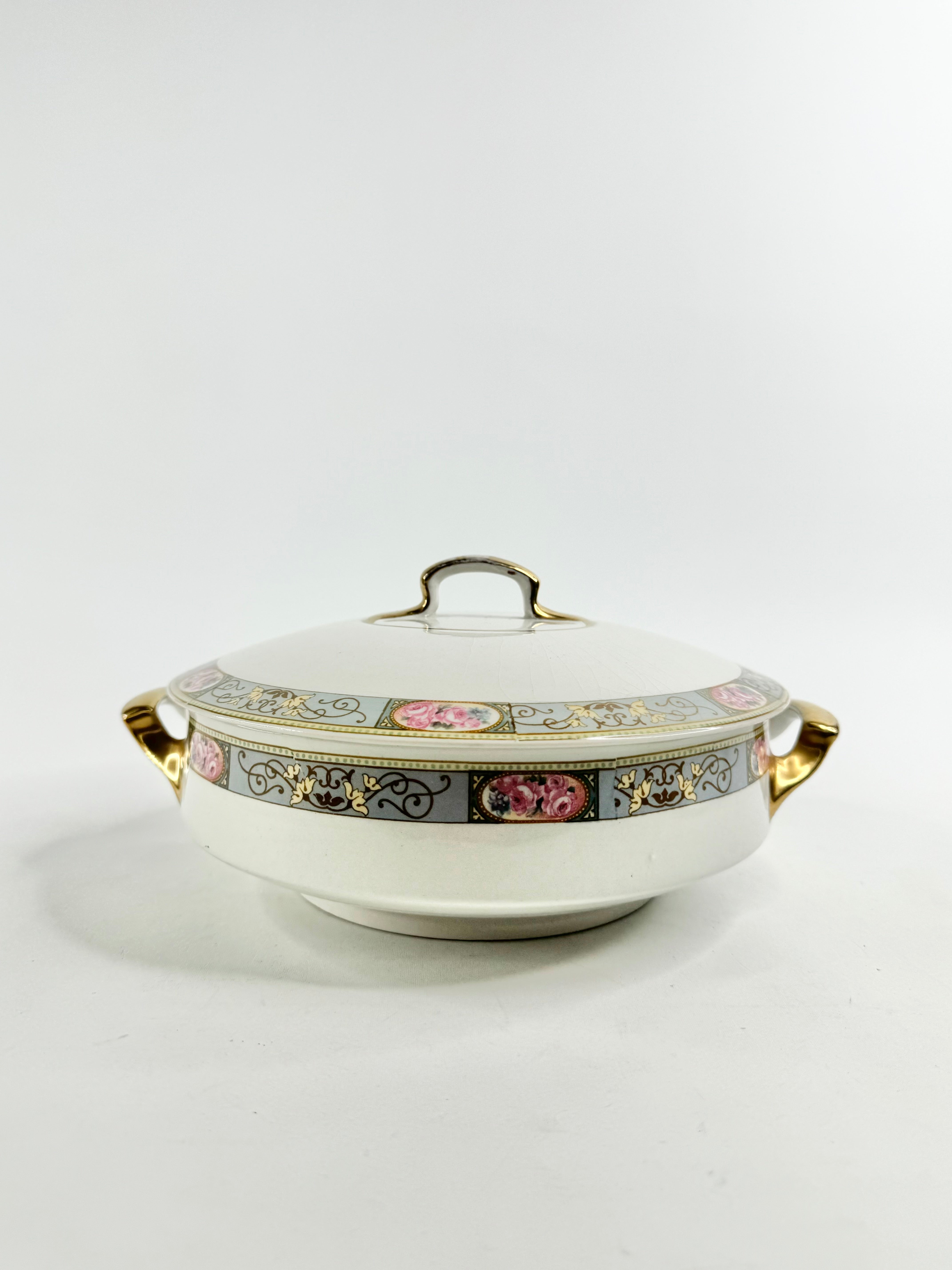 Antique 1940s J. G Meakin Hanley Lidded Serving Dish