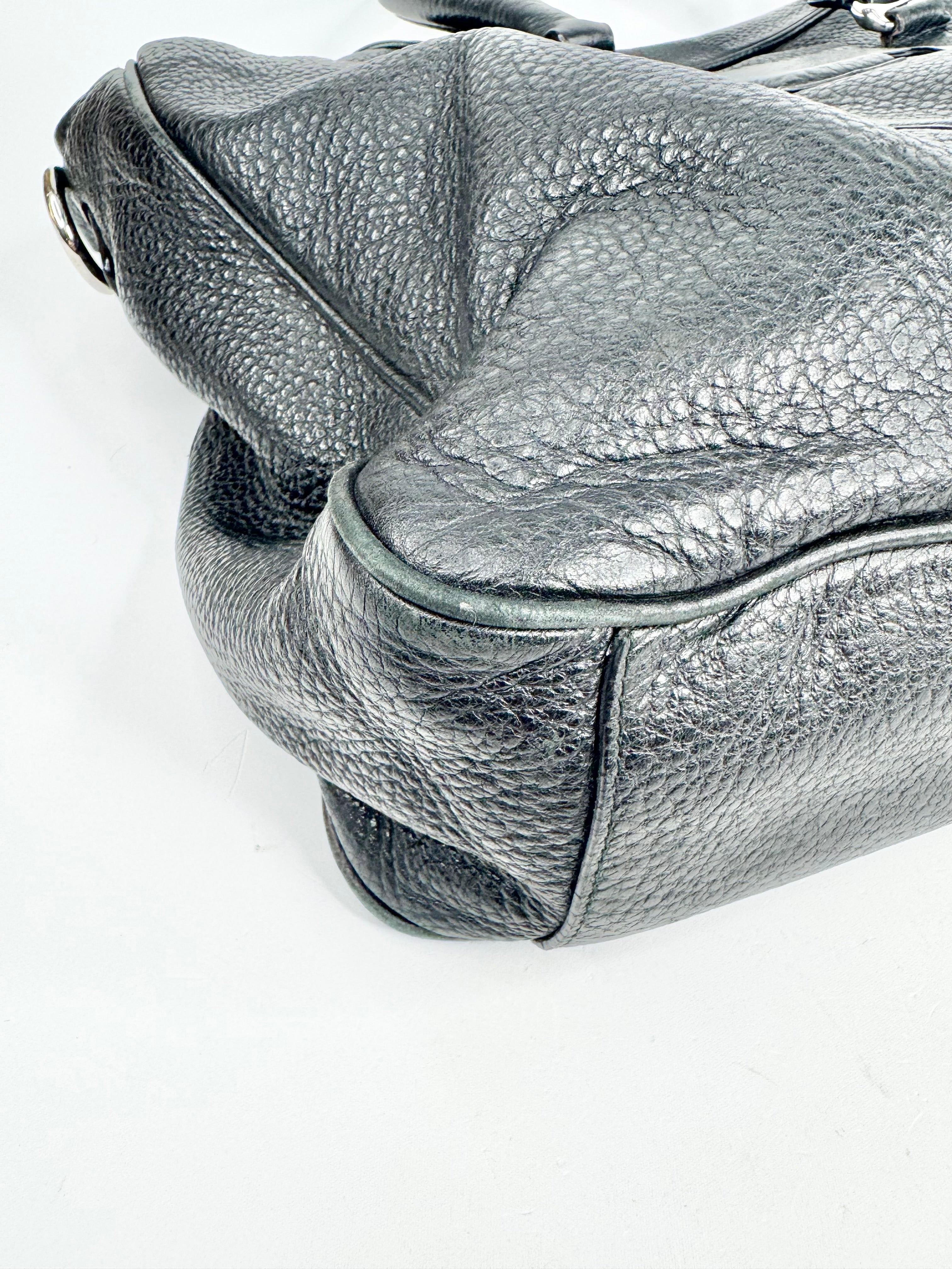 Bally Black Grained Briefcase