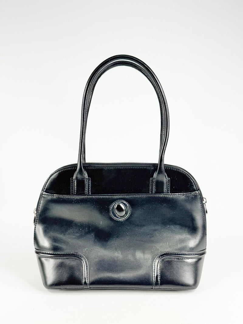 Oroton Black Classic Shoulder Bag