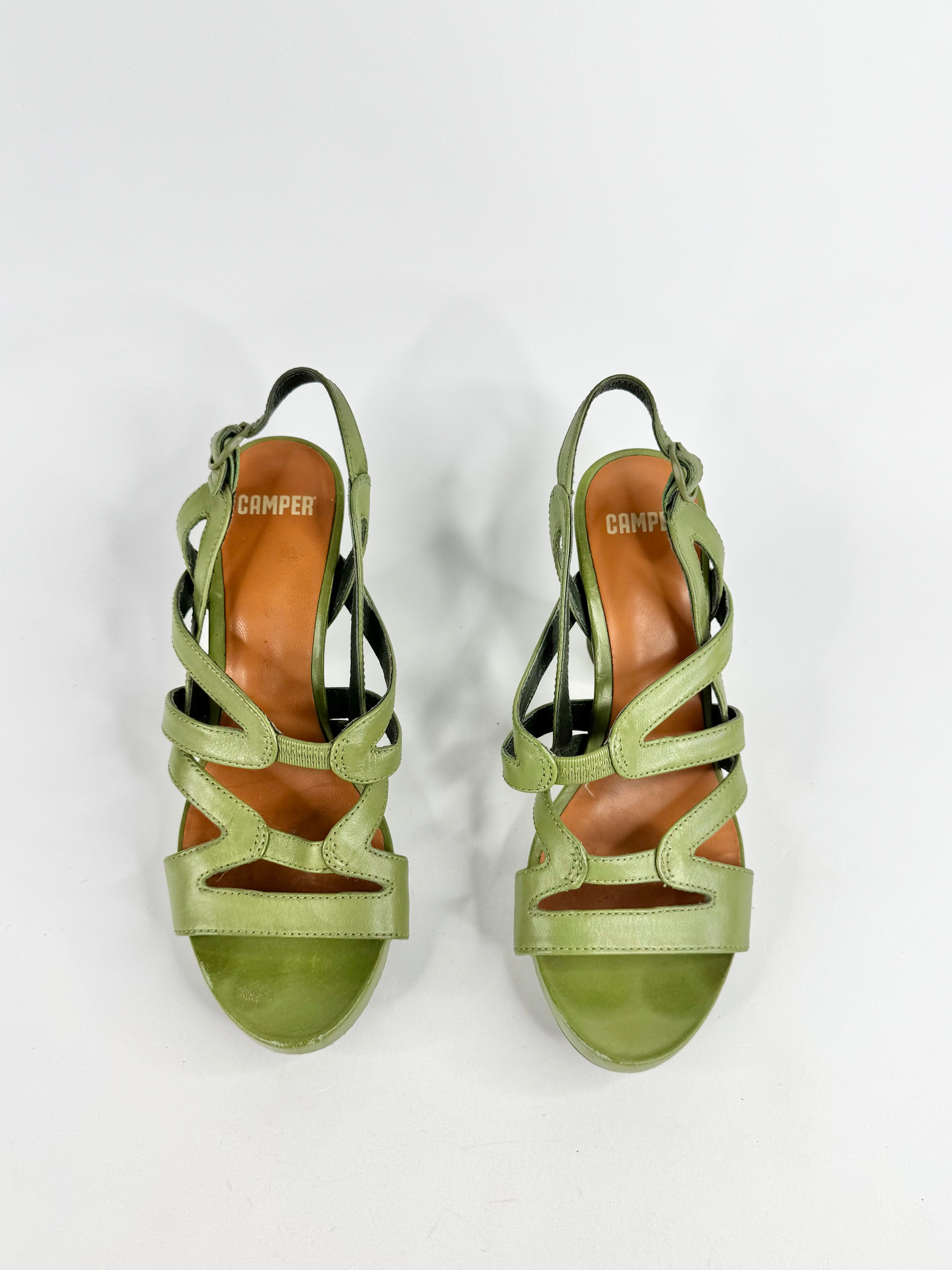 Camper Olive Green Pumps - EU36
