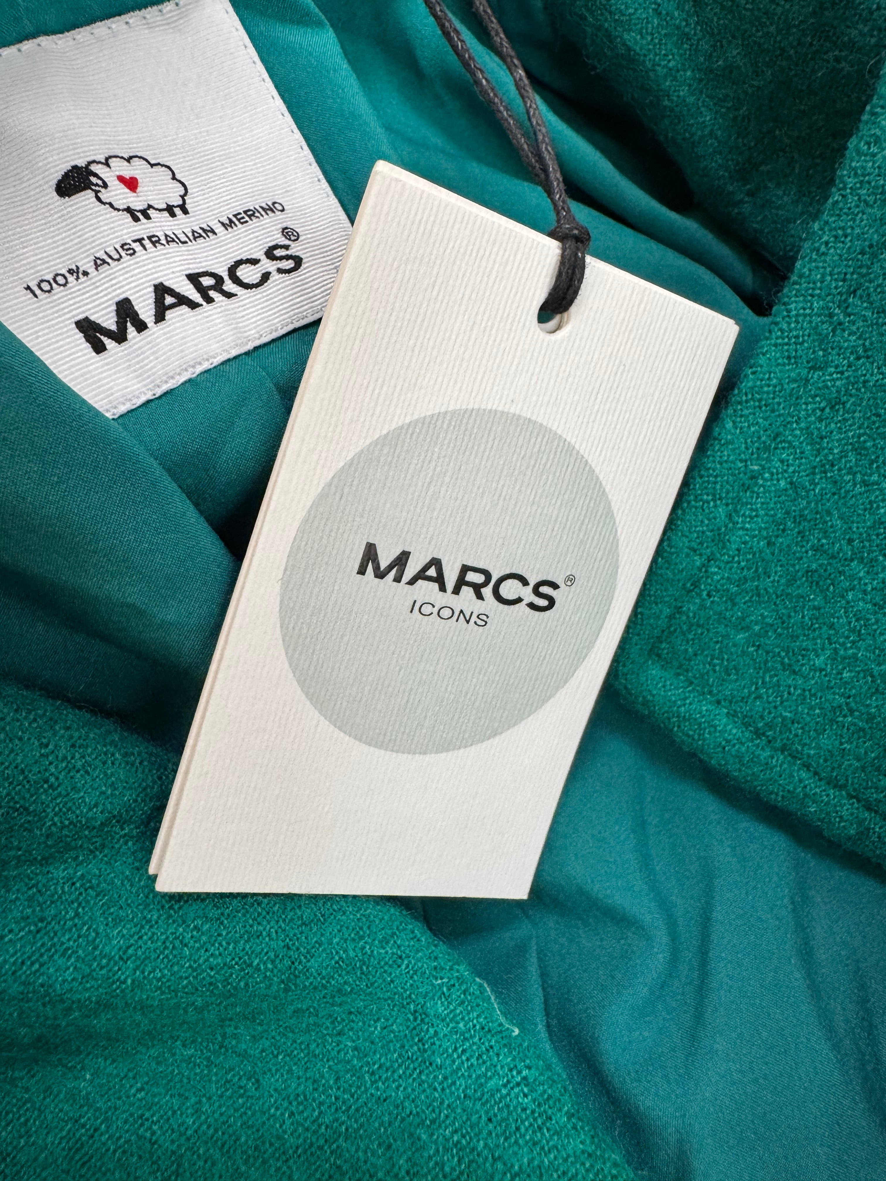 Marcs Belted Jewel Tone Green Wool Coat NWT - AU6