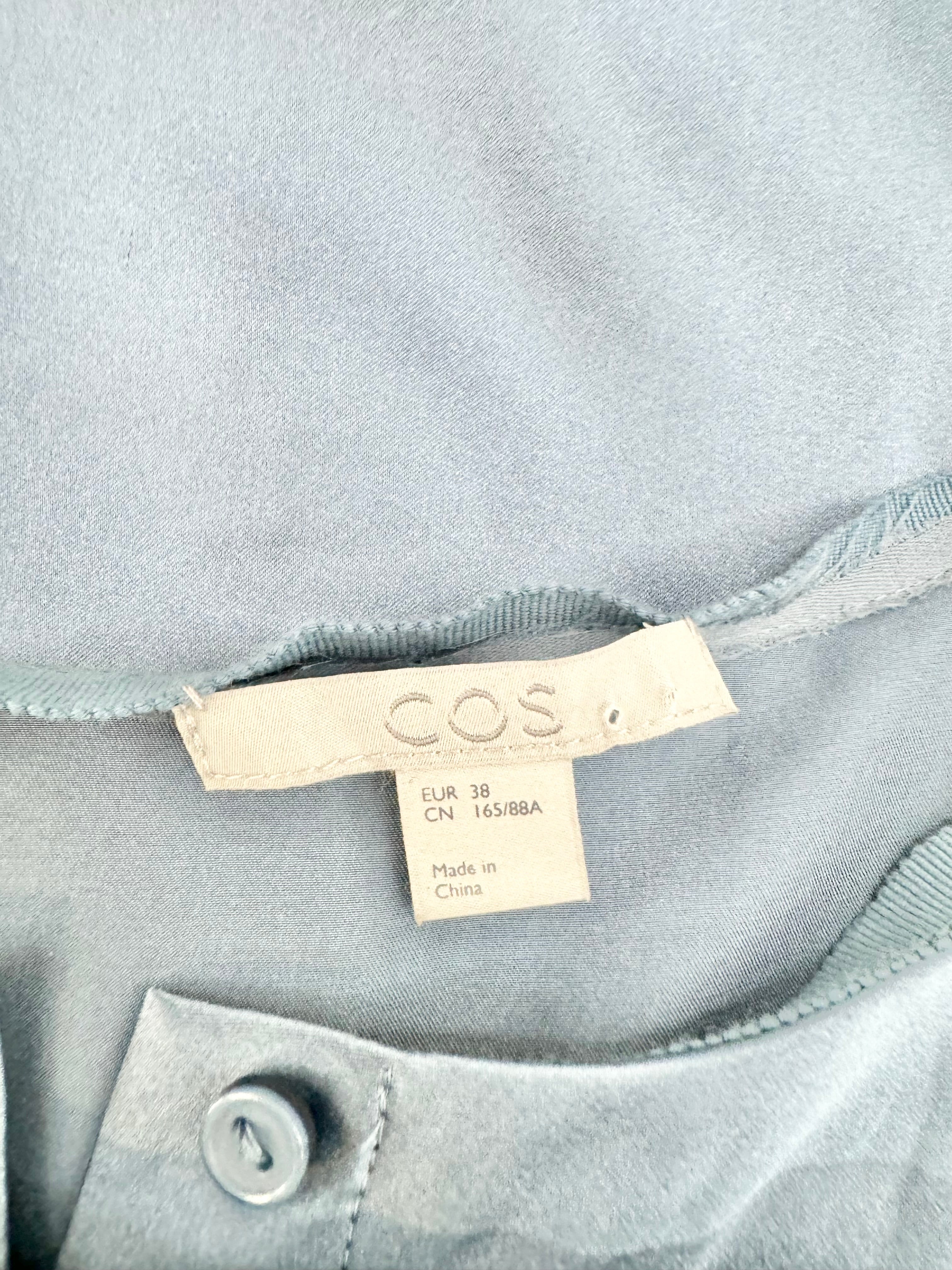 Cos Cool Blue Silk Blouse - AU8/10
