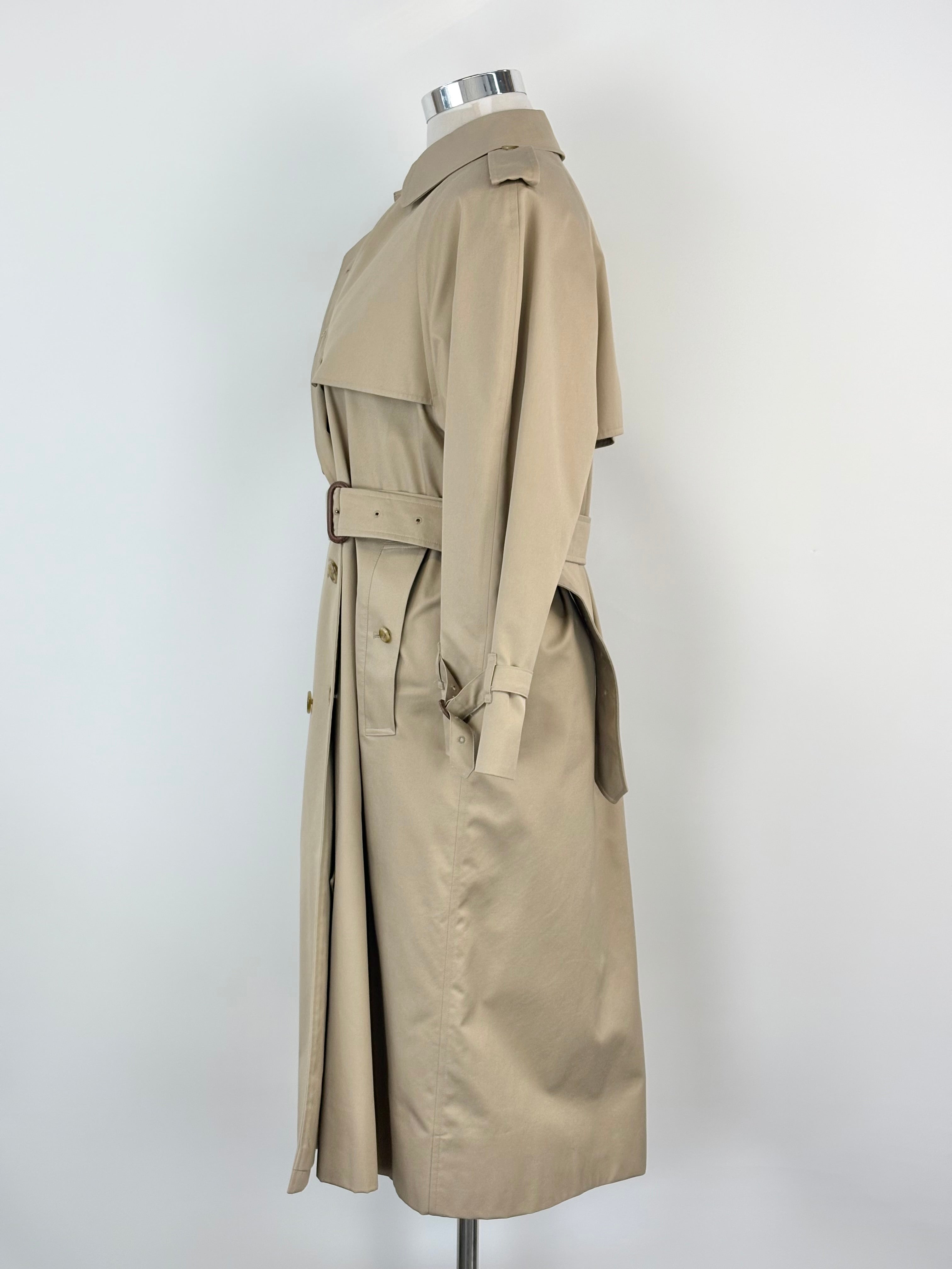 Burberrys Vintage 90s Beige Trench Coat - AU14/16