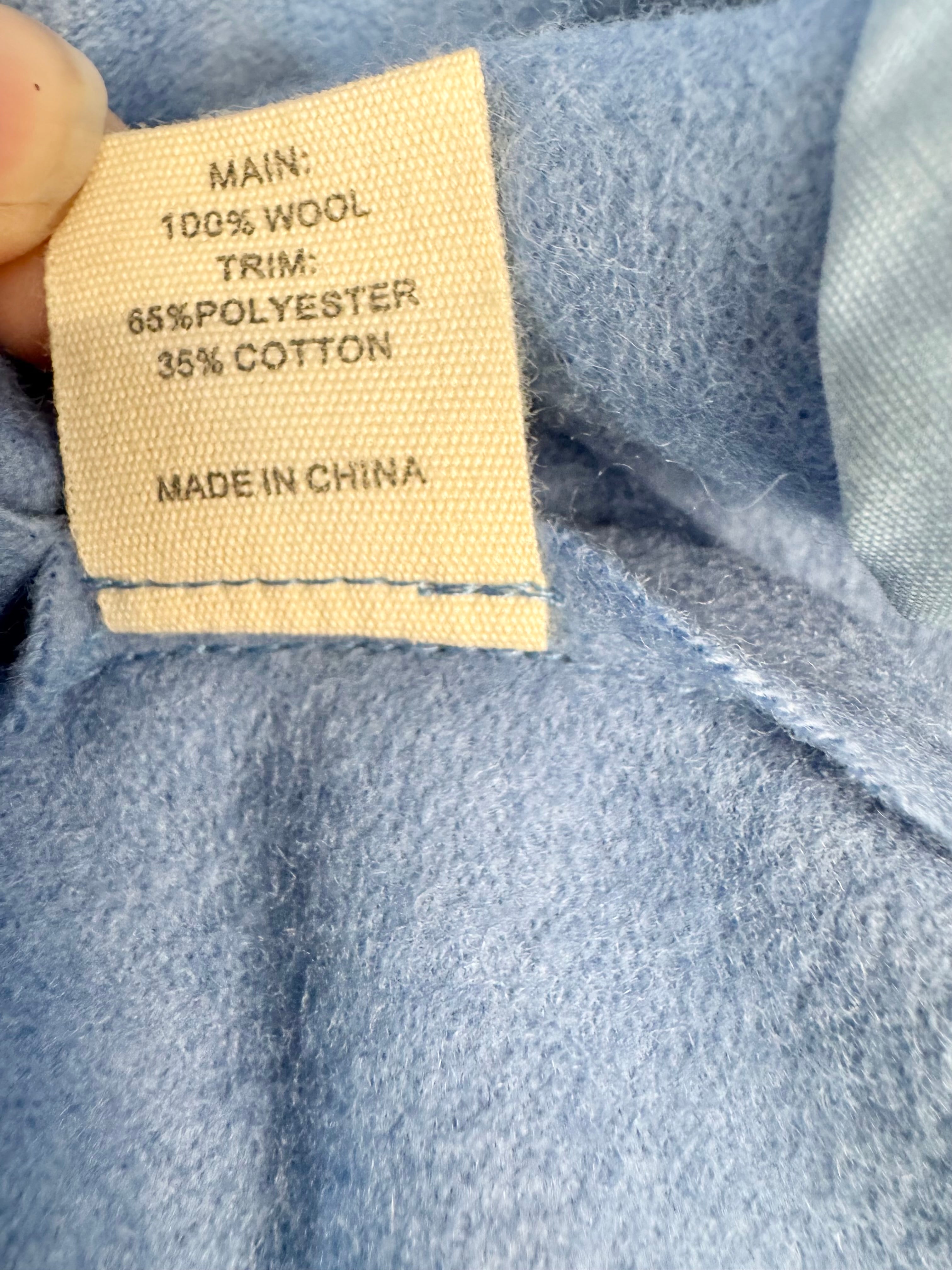 Jac + Jack Powder Blue Wool Longline Coat - AU10