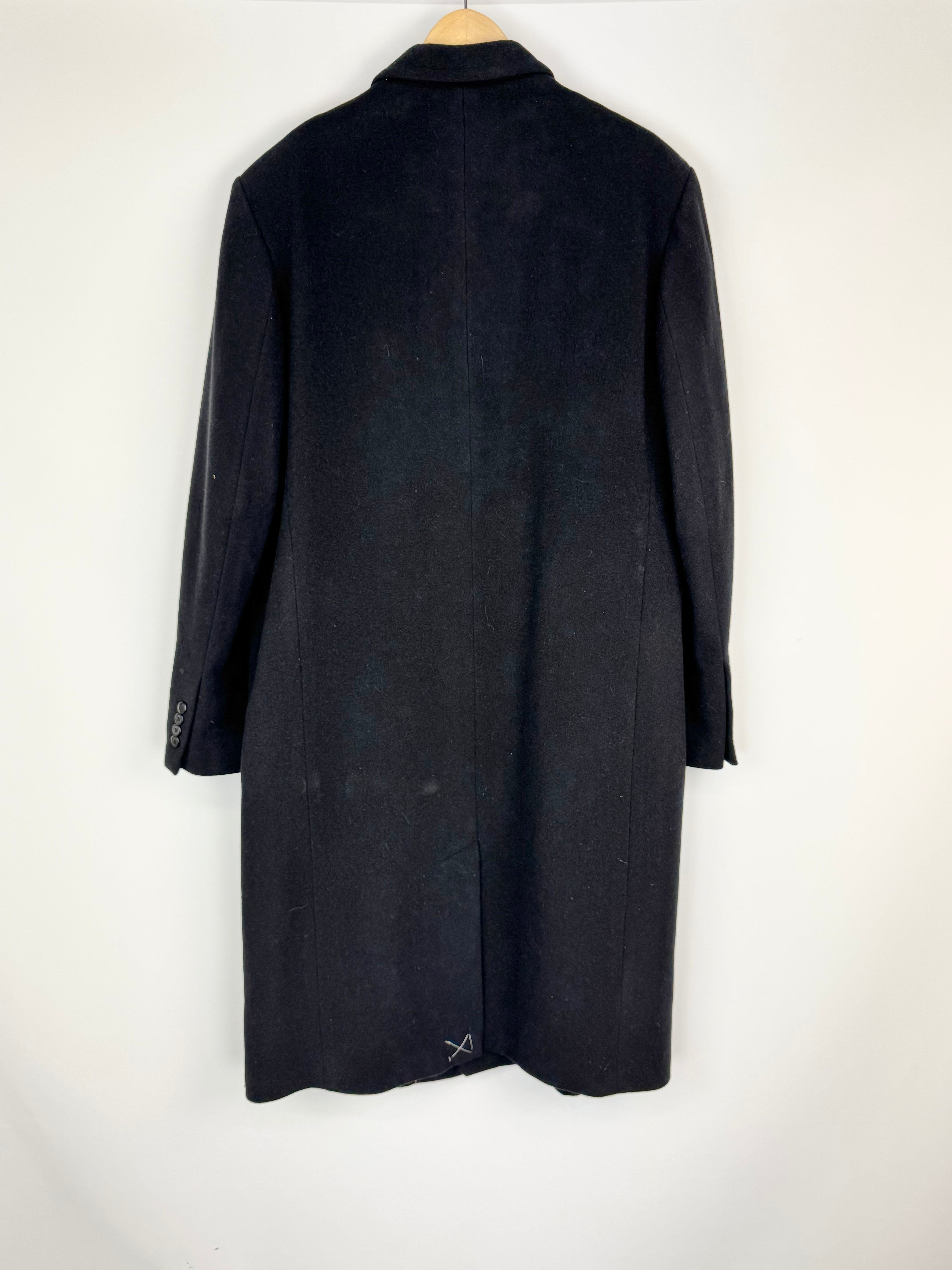 Michael Michael Kors Black Wool Blend Trench Coat - XL