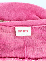 Kenzo Magenta & Taupe Contrast Cardigan - AU10