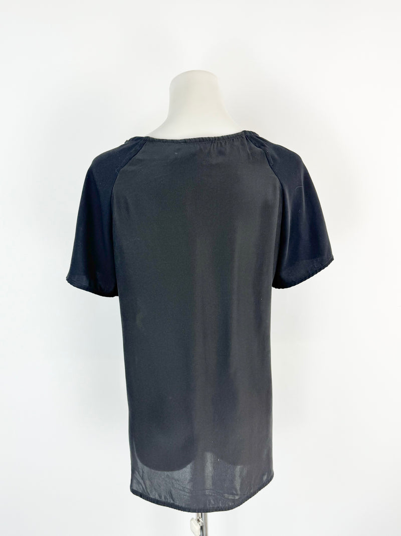 Cavalli Class Seahorse & Pattern Buttoned Top - AU10