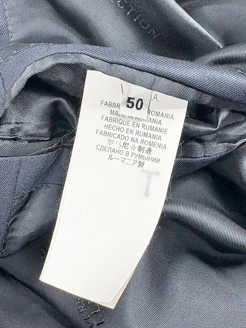 Versace Collection Navy Blue Wool Blazer - 50R