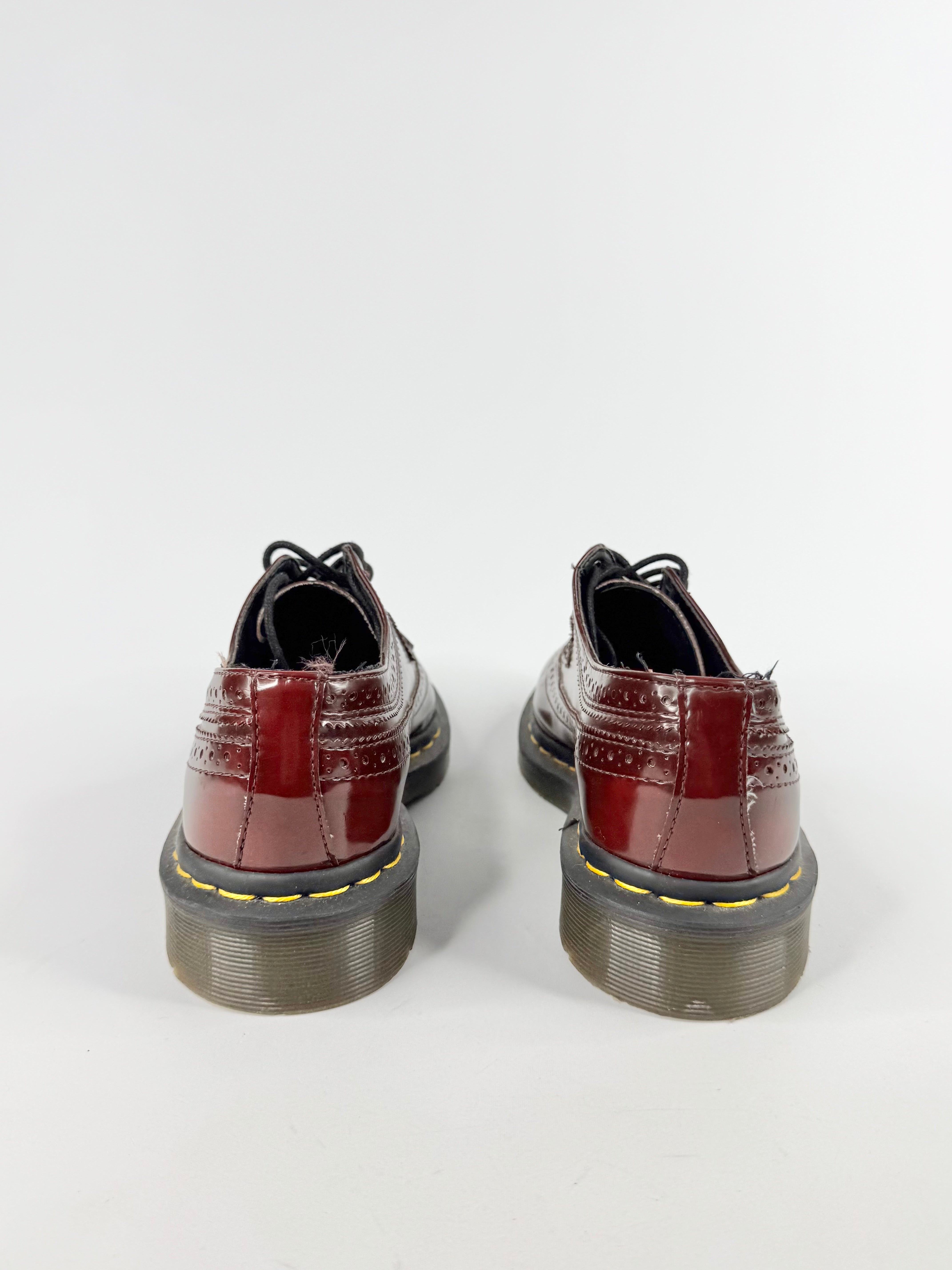 Dr. Marten Cherry Red Vegan Brogues - EU38