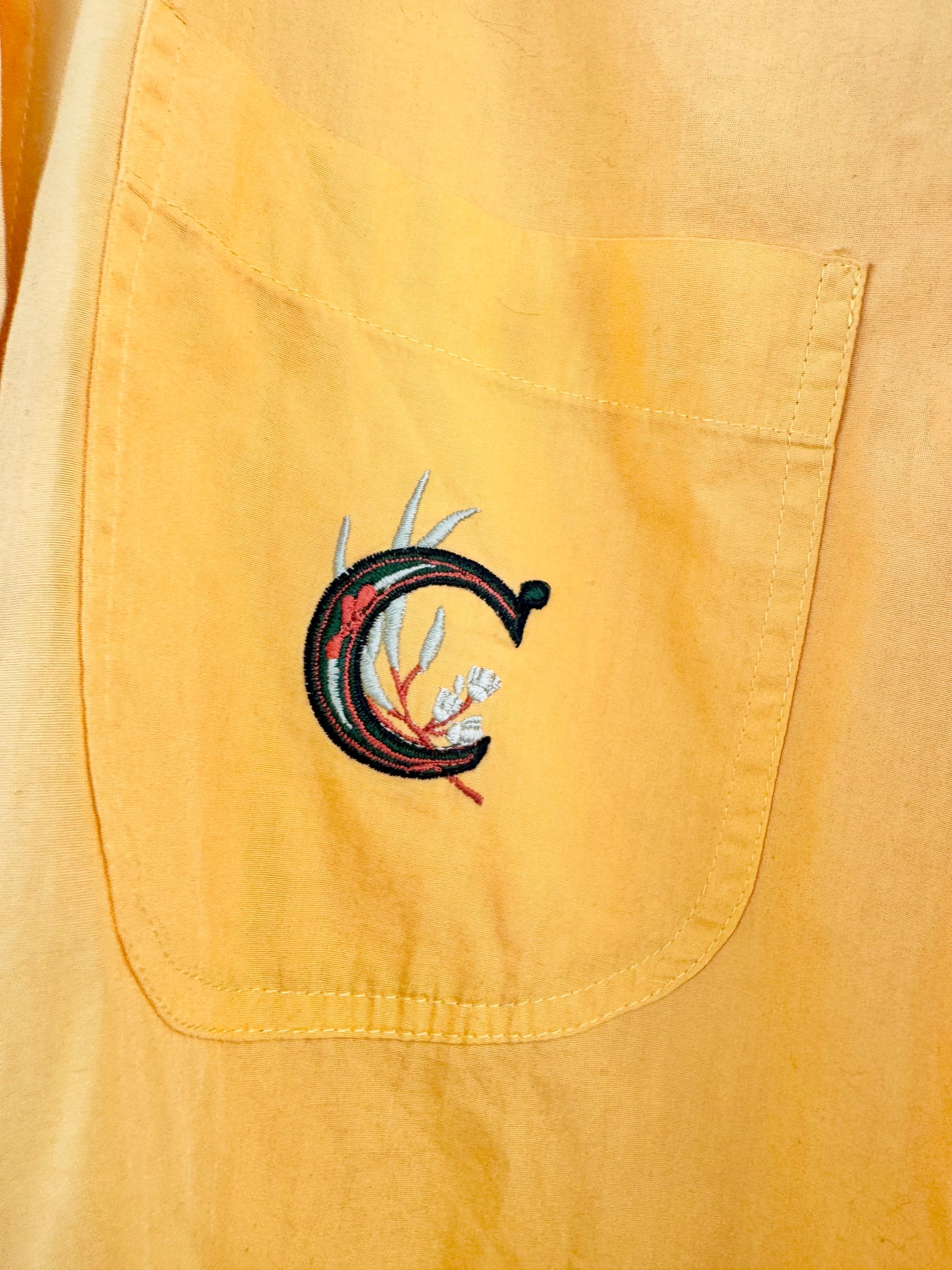 VINTAGE COUNTRY ROAD MARIGOLD COTTON SHIRT - AU10