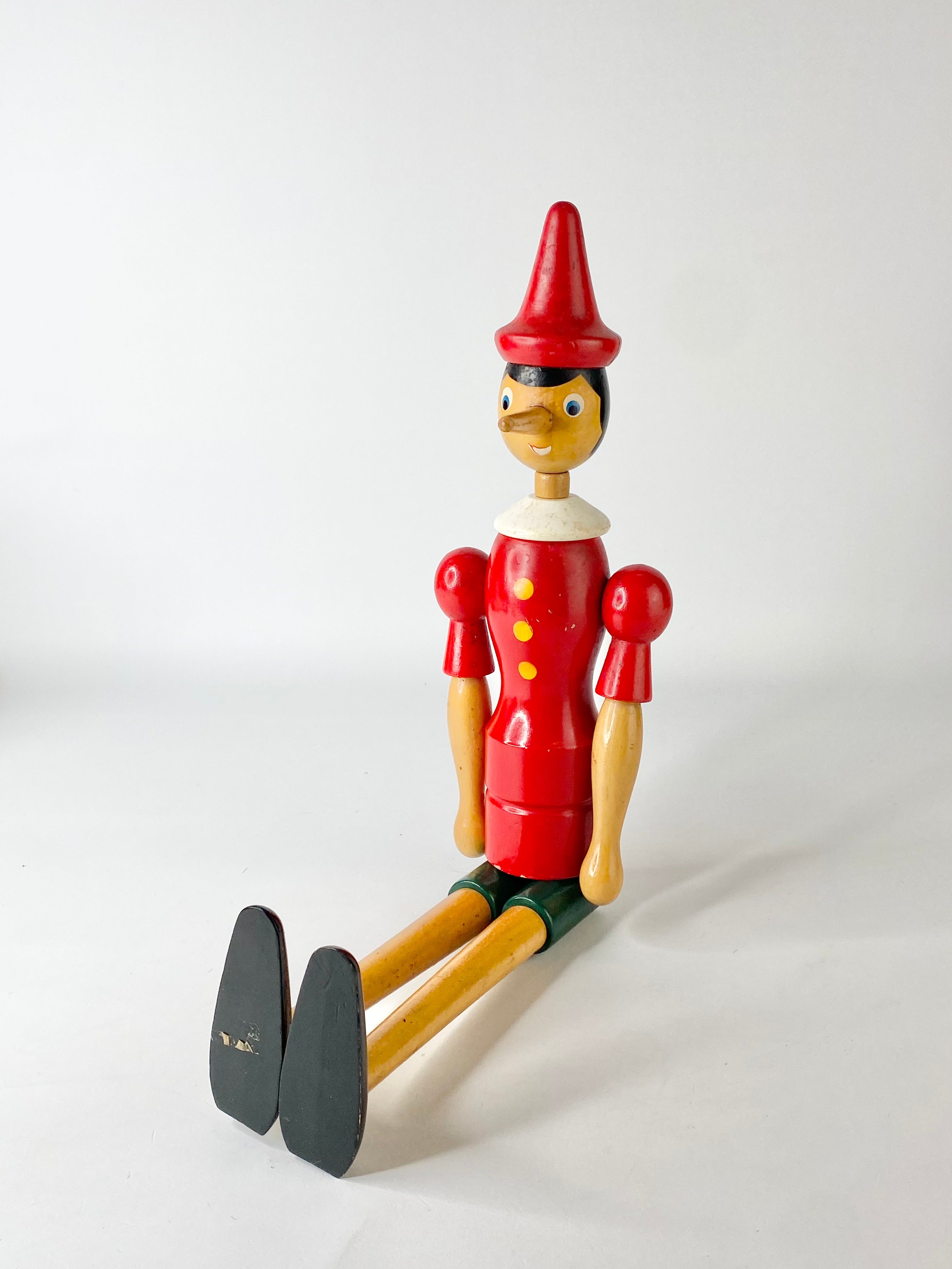 Vintage Wooden Pinocchio Figure