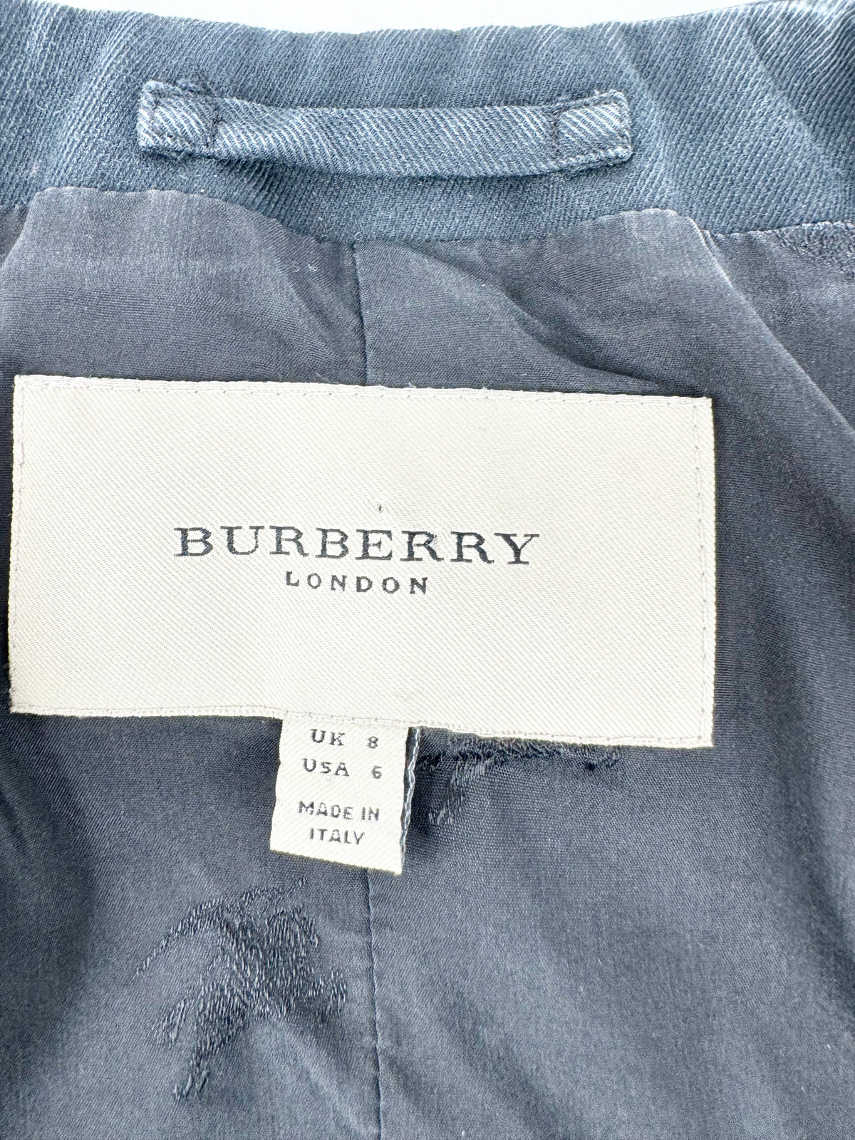 Burberry Midnight Blue Denim Vest - AU8