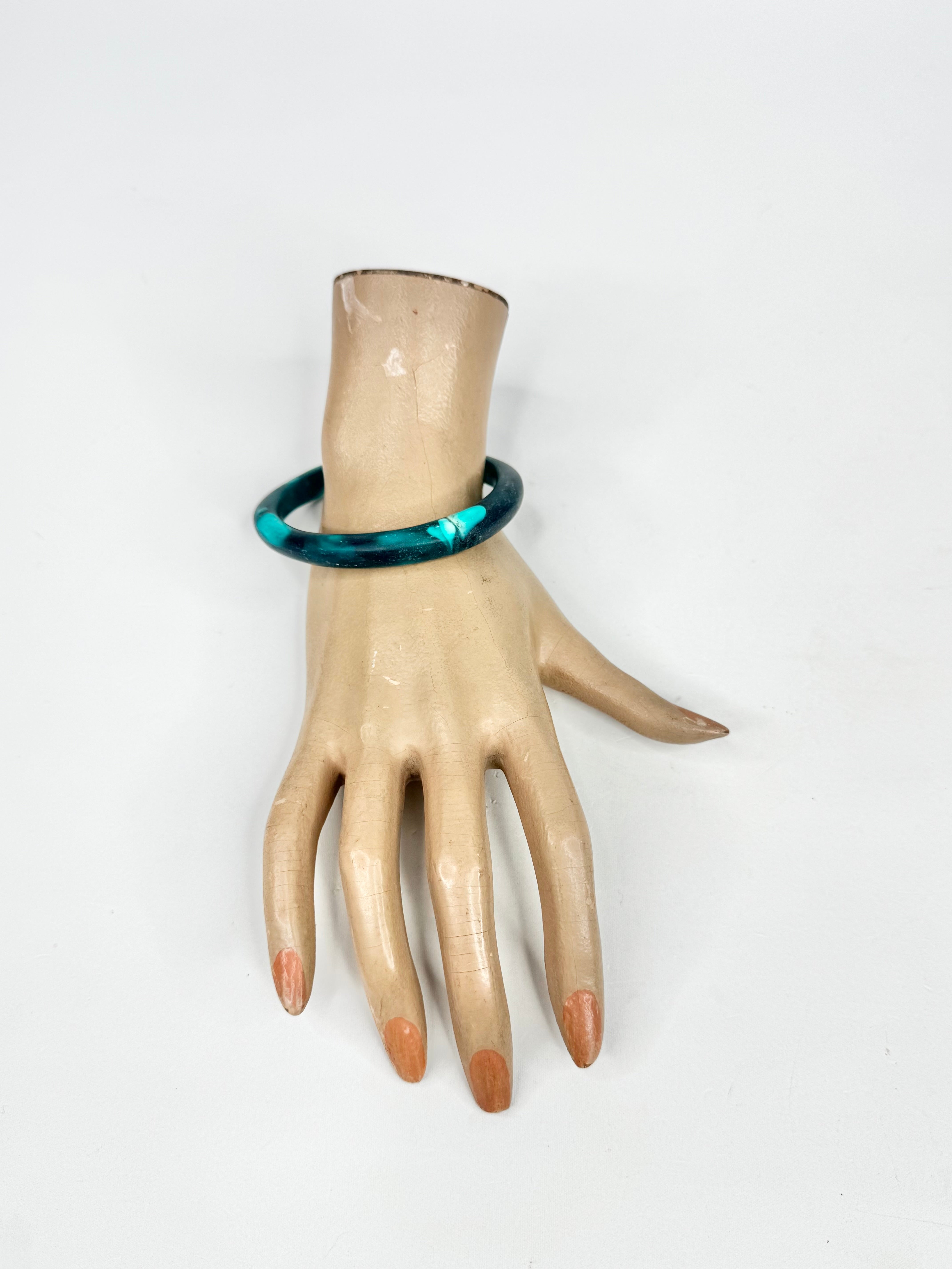 MFW Dinosaur Designs Green Bangle