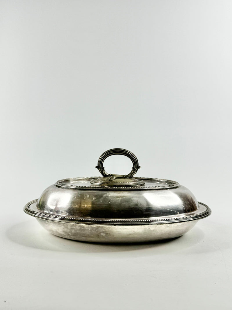 Vintage Silverplate Lidded Entre Dish