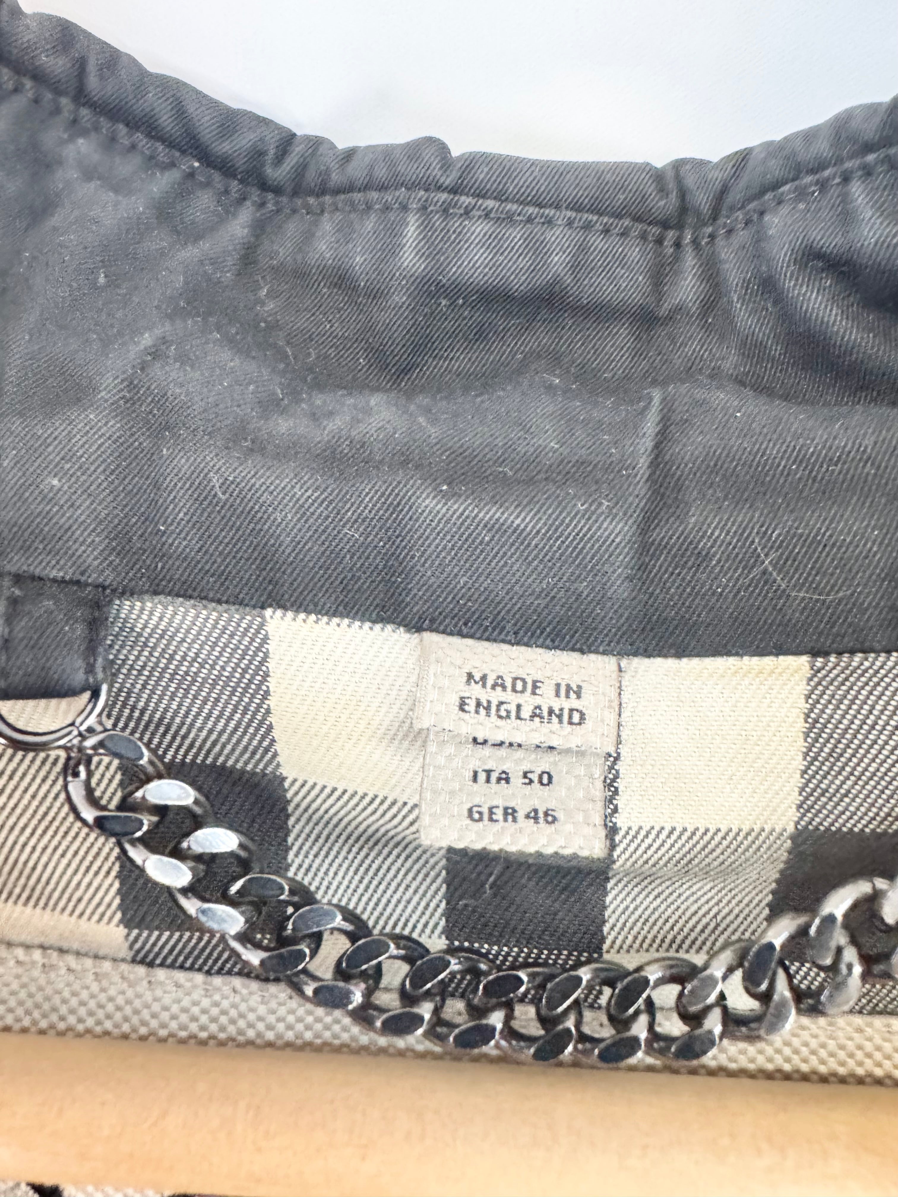 Burberry Black 'Kensington' Novacheck Lined Mid Length Trench Coat - AU16/18