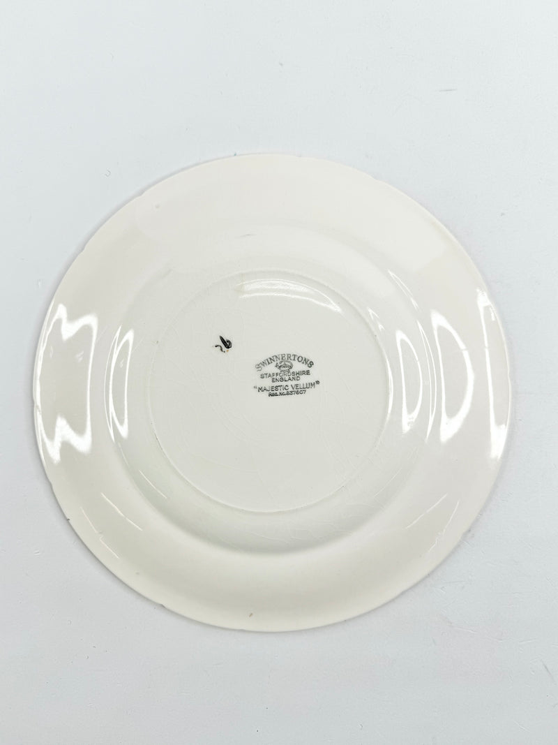 Vintage Swinnertons 'The Monument' Cream & White Plate