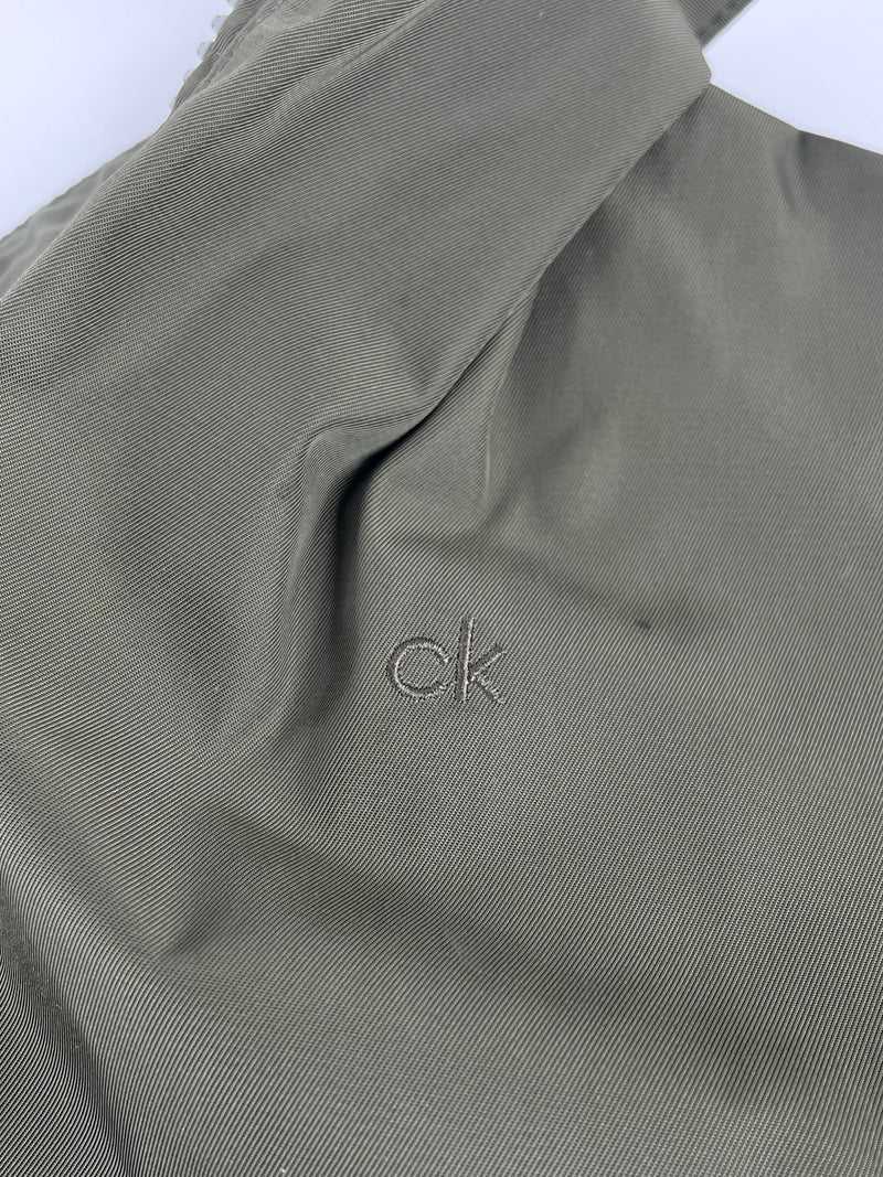 Calvin Klein Olive Green Zip-Up Jacket - M